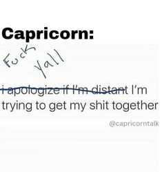 the caption for capricorn is written on top of a piece of paper