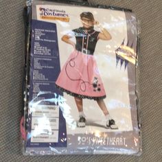 New, Never Used. Girl’s 50’s Sweetheart Costume Pink Poodle Skirt E With Iron Monogram. Girls Size Medium 8/10 Halloween Party Girls, Cleopatra Dress, Costumes Dresses, California Costumes, Poodle Skirt, Vampire Costume, Pink Poodle, Up Costumes, Dress Up Costumes