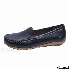 Olivia Mark - Breathable Work Shoes with Soft Sole by Shoe Hospital - Stylish Slip-Ons in Solid Colors for Women Professional Work Shoes, Comfortable Work Shoes, Shoe Repair Shop, Tabi Boots, Elegant Heels, Moccasins Shoes, Shoe Repair, Pu Heels, Work Shoes