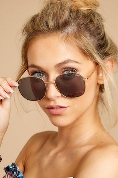 Metal Frame Glasses, High Fashion Accessories