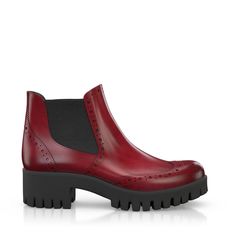 Chelsea Boots 3736 | Girotti Burgundy Leather Boots With Almond Toe, Burgundy Leather Closed Toe Boots, Classic Red Boots With Reinforced Heel, Calf Leather Boots With Red Sole And Almond Toe, Leather High Heel Boots With Brogue Detailing, High Heel Leather Boots With Brogue Detailing, Red Sole Almond Toe Calf Leather Boots, Burgundy Leather Boots With Flat Heel, Red Leather-lined Boots With Round Toe