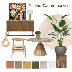 Moodboard Filipino Home Design, Filipino Contemporary Architecture, Mediterranean Condo Interior Design