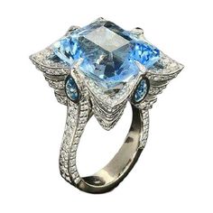 SPECIFICATIONS Surface Width: 6mm Style: TRENDY Shape\pattern: Irregular Metals Type: Zinc alloy Material: Cubic Zirconia Nail Types, Architectural Jewelry, Aquamarine Crystal, Bling Rings, Gorgeous Jewelry, Fine Jewelry Gift, Shape Pattern, Schmuck Design, Crystal Rings