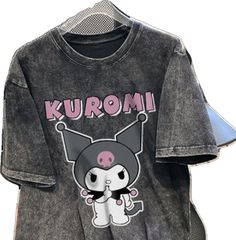 Oversized Harajuku Cotton T-shirt, Oversized Y2k Tops With Cartoon Print, Harajuku Tops With Funny Print For Streetwear, Harajuku Oversized Tops With Letter Print, Oversized Harajuku Tops With Letter Print, Kawaii Cotton T-shirt With Letter Print, Kawaii Letter Print Tops For Streetwear, Trendy Oversized Top With Cartoon Print, Casual Anime Print Top For Halloween