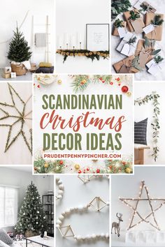 scandinavian christmas decor ideas with text overlay