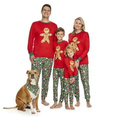 Tis the season for Christmas family fun - with these Jolly Jammies Gingerbread Man Christmas PJs. This 2-piece PJ set for toddlers is made of cozy green and red fabric, and these festive matching pajamas will keep your family toasty and jolly all holiday season with sizes for the whole fam (sold separately.) Perfect for caroling, trimming the tree, and snuggling up for a movie night! Don't forget to say cheesethese are the perfect pajamas for your family holiday card. Size: 3T.  Gender: unisex. Matching Sleepwear, Adult Christmas Pajamas, Pajamas Pants, Family Pajama Sets, Matching Christmas Pajamas, Christmas Pajama Set, Mens Pajamas Set, Christmas Pjs