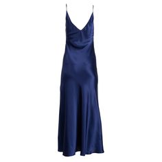 Your favorite Maxi Slip Dress in all new Autumn colors. Ready, set, chic — repeat. Love me in: Navy, Acid Pink, Violet, Berry, Teal, Coco, Doll Pink Fabric: 100% silk Slips on, adjustable straps Bias cut Dry clean only SIZE GUIDE: BUST (in) WAIST (in) HIP (in) Extra Small 24.5 - 26.5 24.5 - 26.5 36 - 38 Small 30.5 - 32.5 26.5 - 28.5 38 - 40 Medium 32.5 - 34.5 28.5 - 30.5 40 - 42 Large 34.5 - 36.5 30.5 - 32.5 42 - 44 Extra Large 36.5 - 38.5 32.5 - 34.5 44 - 46 Navy Long Dress, Long Blue Dress, Light Blue Dresses, Maxi Slip Dress, Autumn Colors, Silk Charmeuse, Silk Slip, Engineered Garments, Navy Dress