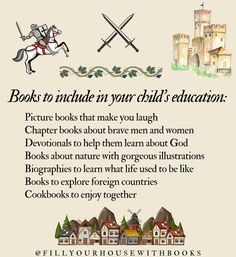 an advertisement for children's books to include in your child's education