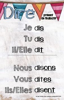 a poster with words written in french on it and buntings hanging from the ceiling