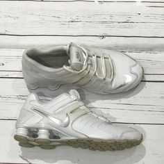 Nike Shox Current Shoes Sz 6Y GS White Silver Platinum Grey 739637-102 Youth Pre-owned condition.  Thank you for helping to support my family! Please message me with any questions. Platinum Grey, Silver Sneakers, Nike Shox, Dream Shoes, White Silver, My Family, Platinum, Fashion Inspo, Thank You