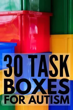 30 Task Boxes for Autism | Looking for shoebox tasks for autism to support your special needs curriculum? From developing fine motor skills, letter and number recognition, sight words, sorting, sequencing, reading, and math, these teacch tasks will help develop important life skills in early childhood, preschool, high school, and beyond. #autism #ASD #specialneedsparenting #parenting #parenting101 #autismawareness #specialeducation Task Boxes Preschool, Teacch Activities, Teacch Tasks, Vocational Tasks, Asd Classroom, Important Life Skills, Work Bins, Life Skills Classroom, Self Contained Classroom