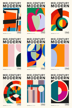 the mid - century modern art book covers