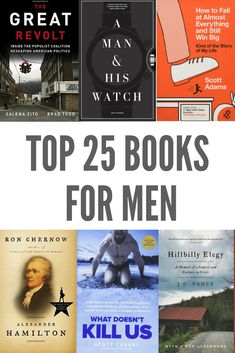 the top 25 books for men to read in their 20s's or 50's