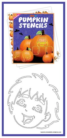 the pumpkin stencils are ready to be cut out