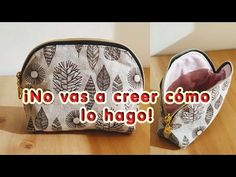 two small purses sitting on top of a wooden table with the words no vaas a creer como lo hago