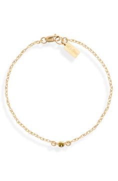 Celebrate someone you love with this giftable birthstone pendant bracelet. 7" length Lobster clasp closure 14k-gold fill/cubic zirconia Handmade in the USA Birthstone Pendant, Keep Jewelry, Pendant Bracelet, Anniversary Sale, On Set, Womens Jewelry Bracelets, Bracelet Set, Lobster Clasp, Birthstone