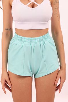 Casual Mini Shorts – 9Teen Boutique Stretch Pajama Shorts For Leisure, Stretch Leisure Pajama Shorts, Leisure Stretch Pajama Shorts, Leisure Shorts With Elastic Waistband, Summer Leisure Shorts With Short Inseam, Stretch Cotton Shorts For Leisure, Fitted Cotton Athletic Shorts With Built-in Shorts, Fitted Athletic Shorts With Built-in Liner, Leisure Summer Shorts With Short Inseam