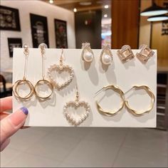 Materials: Gold Plated, Cubic Zirconia, Pearl, 925 Sterling Silver On The Needle Part Hypoallergenic Elegant Valentine's Day Hoop Earrings, Trendy Dangle Earrings For Anniversary, Girly Accessories, Pearl Studs, New Set, Cubic Zirconia, Gold Bracelet, Gold Plate, Fashion Jewelry