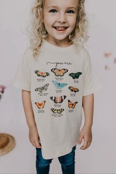 you are, butterfly affirmations tee Butterfly Affirmations, Affirmation Words, Toddler Girl Tees, Nursing Wear, Toddler Tops, Scoop Neck Tank Top, Baby Head, Girls Tees, Hello There