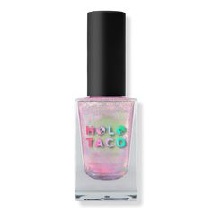 Nail Topper - NAIL TOPPER POLAR PRINCESSFeaturesColor-shifting topper packed with fine iridescent shimmer in a clear base.Shimmer is predominantly pink and shifts to yellow. The final color effect changes depending on the base polish color worn underneath.10-freeFormulated WithoutFormaldehyde, toluene, DPB (dibutyl phthalate), formaldehyde resin, camphor, ethyl tosylamide, xylene, triphenyl phosphate, MIT (methylisothiazolinone) and parabens - Nail Topper Holo Taco Nail Polish, Holo Taco, Xmas List, Gold Flakes, Color Effect, Ulta Beauty, Beauty Nails, Base Colour, Beauty Women