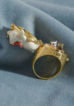 Two Kittens, Inexpensive Jewelry, Les Nereides, Mother Cat, Little Cat, Cat Ring, Reference Poses