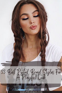 Pigtail Braid Braided Hair Pigtails, Loose Braid Pigtails, Messy Braid Pigtails, Boho Pigtail Braids, Piggy Tail Braids, Pig Tail Braid Hairstyle, Long Hair Pigtail Styles, Loose Pigtail Braids, Pigtail Braid Hairstyles