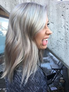 blonde hair grey dark styles long choose board Blonde Hair With Grey Highlights, Gray Blonde, Pixie Haircut Fine Hair, Gray Hairstyles, Grey Blonde Hair, Gray Hair Color, Grey Hair Dye, Ash Blonde Hair Colour