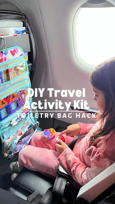 Diy Travel Activity Kits, Dollar Tree Airplane Activities, Plane Kids Activities, Aeroplane Activities For Kids, Airplane Ideas For Kids Air Travel, Plane Entertainment For Kids, Kids Airplane Bag, Kids Plane Activities Air Travel, Travel Activity Kits For Kids