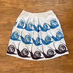 Maeve Anthropologie Swirled Snail Skirt Size XS White Blue Mini A-Line Pockets | eBay Maeve Anthropologie, Blue Dye, Skirt With Pockets, Skirts With Pockets, A Line Skirt, A Line Skirts, The White, White Blue, Swirl