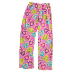 Women's Pajama Bottoms Sleepwear Plush Fleece Sleep Fuzzy Pj, Donuts Hearts, Small Stay Warm And Cozy In These Trendy Pajama Pants From Confetti And Friends! Soft & Fuzzy Pajama Pants Are Perfect For Comfortable Lounging, A Fun Addition To Any Slumber Party, And, Of Course, Perfect For Sleep. Made Of 100% Soft Polyester Material With An Elastic Band, These Fit Various Sizes By Allowing An Adjustable Fit, Perfect For Growing Kids! Machine Washable Size: Junior Small, Length: 40", Inseam: 31", Wai Comfortable Pink Sleepwear For Sleepover, Comfortable Multicolor Sleepwear For Pajama Party, Casual Soft Pink Sleepwear, Cozy Pink Loungewear Pants, Cozy Pink Sleepwear For Relaxation, Cozy Pink Sleepwear, Soft Pink Sleepwear For Sleepover, Soft Pink Sleepwear For Relaxation, Comfortable Pink Long Pants Sleepwear