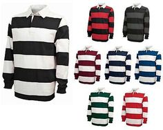 Find ideas๏ฟฝand inspiration for MEN'S CLASSIC STYLE, CASUAL, COTTON JERSEY KNIT RUGBY SHIRT, 4 STRIPE. XXS-3XL, Mens Shirts Sporty Cotton Polo Shirt For College, Fitted Striped Polo Shirt With Ribbed Collar, Fitted Cotton Polo Shirt For Fall, Striped Long Sleeve Tops For College, Classic Long Sleeve Polo Shirt With Contrast Stripes, Sporty Cotton Polo Shirt For Fall, Cotton Long Sleeve Polo Shirt With Contrast Stripes, Cotton Shirt With Ribbed Collar And Long Sleeves, Striped Collared Cotton T-shirt