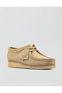 Lace-up moccasin/Upper crafted from premium suede/Sheepskin lining/Signature crepe sole Clarks Women, Suede Moccasins, Clarks Women's, Moccasins, Flat Shoes Women, Loafer Flats, American Eagle Outfitters, Women's Jeans, American Eagle