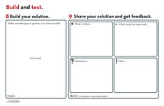 a poster with instructions on how to use the question sheet for your project or presentation