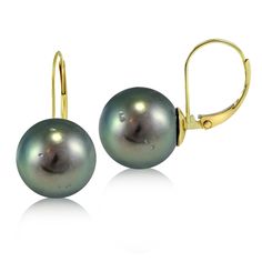 These lovely earrings feature 11mm Tahitian drop black pearls. This classic pair is set in 14k yellow gold and secured by leverbacks. Product Details Metal Type yellow-gold Metal Stamp 14k Weight 5.5GR Length 23.25MM Width 11MM Back Finding lever-back Long Gold Earrings, Gold Dangle Earrings, Yellow Earrings, Long Dangle Earrings, Leverback Earrings, Pearl Earrings Dangle, Earrings Long, Yellow Gold Earring, Lovely Earrings