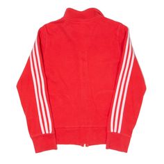 Item is in good used condition. >Size: UK 8 >Armpit To Armpit: 15" >Armpit To Cuff: 19" >Collar To Hem: 22" Varsity Red Track Jacket For Streetwear, Casual University Red Track Jacket For Streetwear, Red Track Jacket For Fall Sports Events, Red Track Jacket For Winter Sports Events, Casual Red Track Jacket For Sports Season, Casual Red Track Jacket For College, Red Winter Track Jacket For Sports Events, University Red Long Sleeve Track Jacket For Sports, University Red Track Jacket For Sports