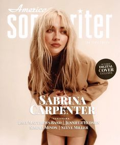 a magazine cover with a blonde woman on the cover