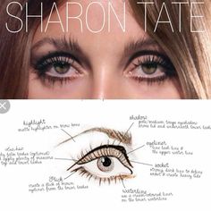 1960s Makeup, Klasik Hollywood, Taupe Eyeshadow, 60s Makeup, 70s Makeup, Retro Makeup, Beauty Make-up, Sharon Tate, Vintage Makeup