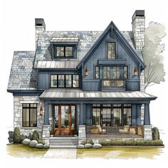 this is an artist's rendering of a house