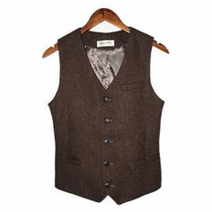 Product Description * Item:Mens Formal Vest Business Waistcoat Herringbone Wool/Tweed Groomsmen Vests Plus * Condition: 100% Brand New * Color:coffee * Size:Asian S-4XL * Package:1pc vest (without any accessories ）    Please note: 1.Please allow a little error due to manual measurement. 2.The color maybe a little difference because of the light,screen reflection etc.   Payment  We accept PayPal only. Shipping 1. We ship to your PAYPAL ADDRESS by default. Please make sure your it is correct befor Fall Tweed Single Breasted Vest, Fall Tweed Single-breasted Vest, Wool Business Vest For Fall, Business Vest With Welt Pockets For Fall, Wool Vest For Business In Fall, Tweed Business Vest For Fall, Business Tweed Vest For Fall, Winter Business Tweed Vest, Fall Business Tweed Vest