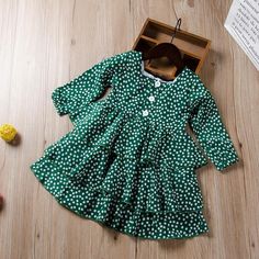 Product Title: Green Cake Princess Skirt Flower Print Dress For GirlsKeyword Tag: Toddler Shirt Tie Set*Pattern: Flowers*Soft Feeling & Cozy Comfortable* Available for Machine Wash as well as TumbleDry* Imported Are you look for a best quality and affordable dress? Then Green Cake Princess Skirt Flower Print Dress For Girls is the best one for you! The New style with amazing designs for reflect fashion vibes that will embrace you the moment you wear them. The pattern of Green Cake Princess S Printed Frock, Green Flower Dress, Cake Princess, Green Cake, Cheap Dresses Casual, Baby Boy Dress, Girls Floral Dress, Princess Skirt