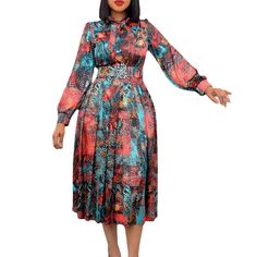 New Long Sleeve High Waist Printed Party Dress Women Long Sleeve High Waist Bodycon Party Dress Blue Long Sleeve Dress For Fall Party, Blue Long Sleeve Party Dress For Fall, Blue Midi Long Sleeve Party Dress, Blue Midi Length Long Sleeve Party Dress, Blue Knee-length Long Sleeve Party Dress, Long Sleeve Summer Party Midi Dress, Long Sleeve Midi Dress For Summer Party, Multicolor Midi Dress For Spring Party, Spring Party Long Sleeve Midi Dress