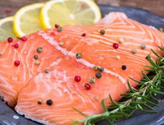 Raw Salmon Fish Fillet with Lemon and Fresh Herbs Gallstone Diet, After Gallbladder Surgery, Gallbladder Attack, Fat Free Recipes, Gallbladder Surgery, Healthy Low Fat Recipes