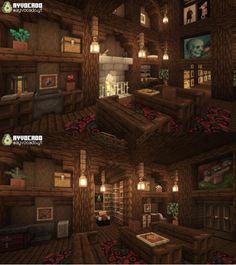 an image of a living room in minecraft