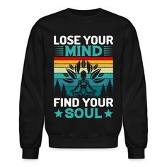 Unisex Crewneck Sweatshirt | Riktees Vintage Yoga, Mindful Art, Yoga Hoodie, Lose Your Mind, Yoga And Meditation, Relaxing Yoga, Yoga Gifts, Lifestyle Clothing, Mindful Living