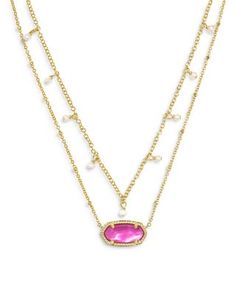 Kendra Scott Elisa Cultured Pearl Multi Strand Necklace in 14K Gold Plated, 20 Pink Necklaces, Kendra Scott Elisa, Pretty Jewelry Necklaces, Spring Scents, Pretty Jewelry, Spring Trends, Multi Strand Necklace, Pretty Jewellery