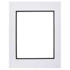 an empty white square frame on a white background