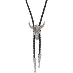 Leather High Quality Material - Our Top Quality, Premium Grade Durable Leather Sweater Necklace With Zinc Alloy Is Fashionable And Feels Very Comfortable. Adjustable Size - The Cowboy Necktie Rope Length Is 40.55"(103cm), Tip Length Is 1.29"(3.3cm); Skull Pendant Length Is 1.38"(3.5cm) Width 0.79" (2cm), You Can Slide Pendant To Adjust The Leather Necktie Length. Trendy Style - This Special Product Is Great As A Trendy Western Bolo Tie And Can Be Worn As Desired. With A Simple Yet Fashionable De Leather Sweater, Western Bolo Tie, Western Necklaces, Sweater Necklace, Tie Necklace, Rodeo Cowboy, The Cowboy, Bolo Tie, Skull Necklace