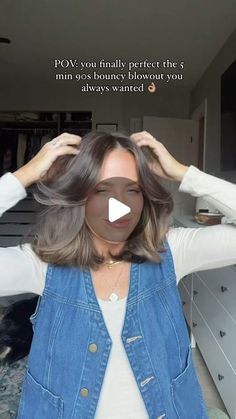 Blonde With Easy Grow Out, Mid Length Hair With Layers Blowout, Smooth Blowout Medium Hair, Blowout Brush Hairstyles, Lob Haircut Blowout, Bouncy Blow Dry Shoulder Length Hair, How To Blowout Medium Length Hair, Shoulder Length Voluminous Hair, Best Mom Hairstyles