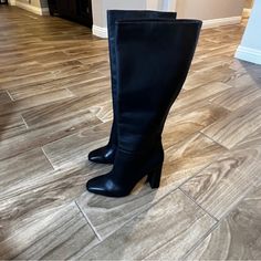 Steve Madden New Ally Black Boots Size 10. These Are A Soft Leather. Retails For $190 *Please Review All Pictures Of Any Markings From Being On Store Rack And Not In Box. Store Rack, Shoes Steve Madden, Steve Madden Shoes, Shoes Heels Boots, Shoes Women Heels, Black Boots, Soft Leather, Steve Madden, Heeled Boots