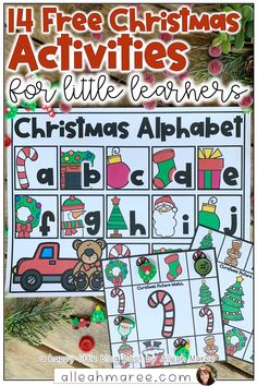 christmas activities for children to practice letter recognition